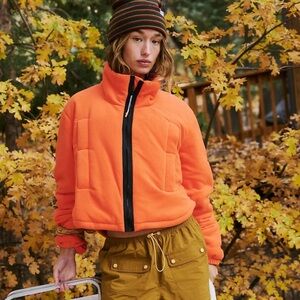Free people fleece puffer .brand new but no tags never worn